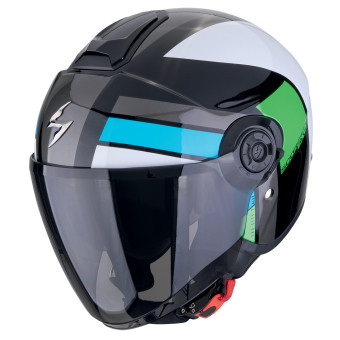 jet Scorpion Exo City II Blur Negro Blanco Verde