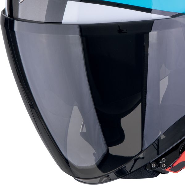 Scorpion Exo City II Blur Black White Green + Kit Bluetooth 5S