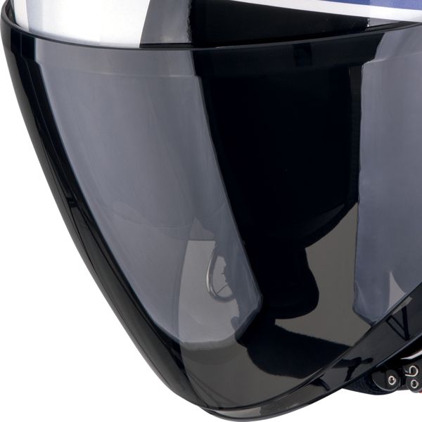 Scorpion Exo City II Blur White Silver Yellow + Kit Bluetooth Lokui K30