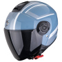 Casque jet Scorpion Exo City II Cosmos Blue Silver