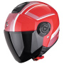 Casque jet Scorpion Exo City II Cosmos Red Silver