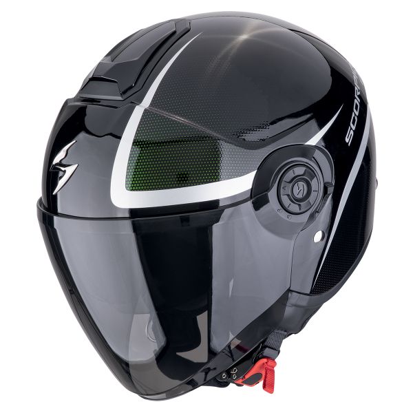 Scorpion Exo City II Intercity Black Chameleon + Kit Bluetooth Lokui K30