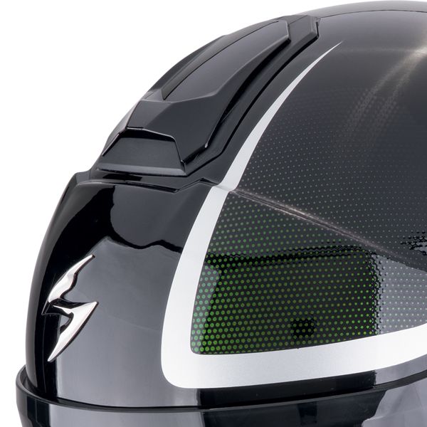 Scorpion Exo City II Intercity Black Chameleon + Kit Bluetooth Lokui K30