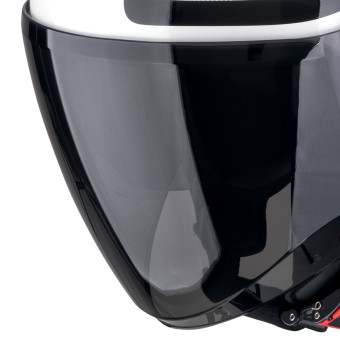 Scorpion Exo City II Intercity Blanco Negro + Kit Bluetooth Exo-Com Link-1C