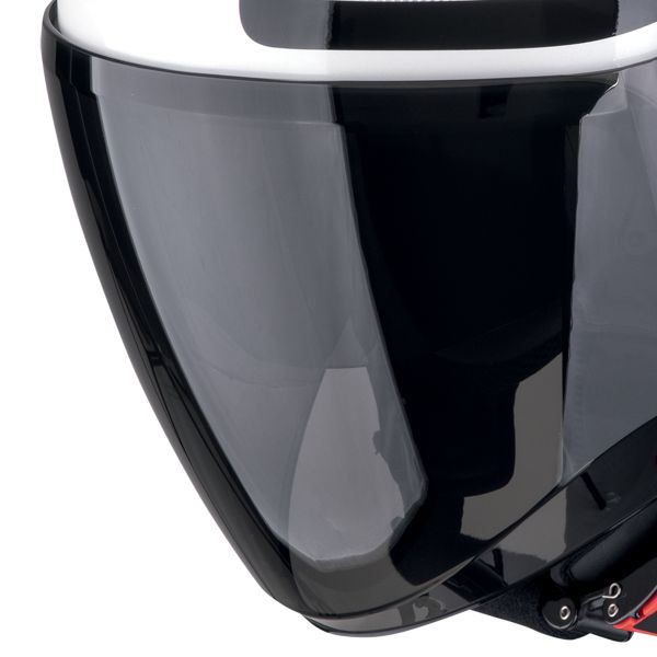 Scorpion Exo City II Intercity Blanco Negro + Kit Bluetooth Exo-Com Link-1