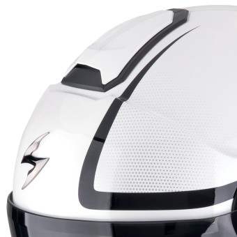 Scorpion Exo City II Intercity Blanco Negro + Kit Bluetooth Exo-Com Link-1C