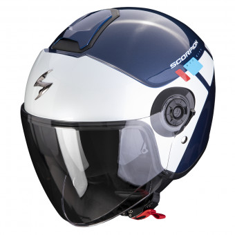 Scorpion Exo City II Mall Blue White Red + Kit bluetooth 5R Lite