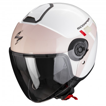 Scorpion Exo City II Mall White Pink Green + Kit bluetooth 5R Lite