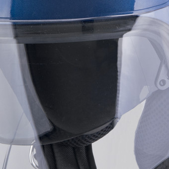 Scorpion Exo City II Riva Azul Negro + Kit Bluetooth Exo-Com Link-1