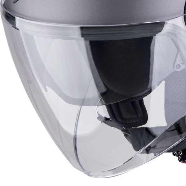 Scorpion Exo City II Riva Plata Mate Negro Blanco