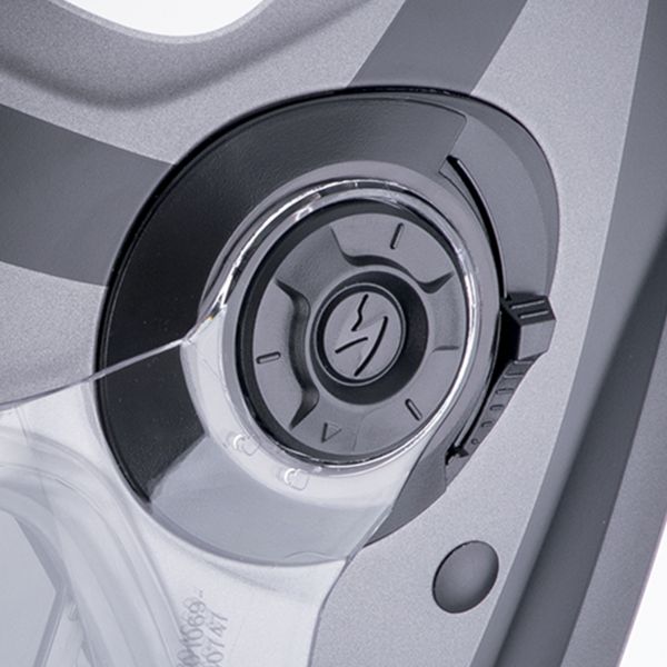 Scorpion Exo City II Riva Plata Mate Negro Blanco