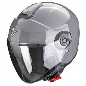 Scorpion Exo City II Gris Cemento Slido + Kit Bluetooth Exo-Com Link-1C