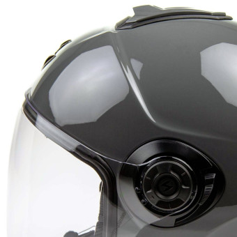 Scorpion Exo City II Gris Cemento Slido + Kit Bluetooth Exo-Com Link-1C