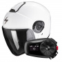 Casque jet Scorpion Exo City II Solid White + Kit Bluetooth 5S