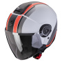 Casque jet Scorpion Exo City II Vel Grey Red Matt