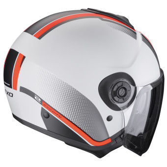 Scorpion Exo City II Vel Gris Rojo Mate + Kit Bluetooth Exo-Com Link-1