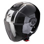 Casque jet Scorpion Exo City II Vel Metal Black White