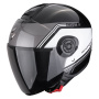 Casque jet Scorpion Exo City II Vita Metal Black White