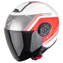 Casque jet Scorpion Exo City II Vita White Red