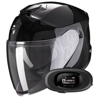 jet Scorpion Exo S1 Black + Kit bluetooth 5R Lite