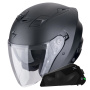 Casque jet Scorpion Exo Z1 Negro Perla Mate + Kit Bluetooth Exo-Com Link-1C