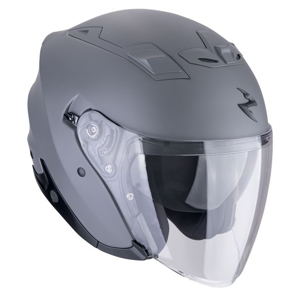 Scorpion Exo Z1 Gris Cemento Mate + Kit Bluetooth Exo-Com Link-1C