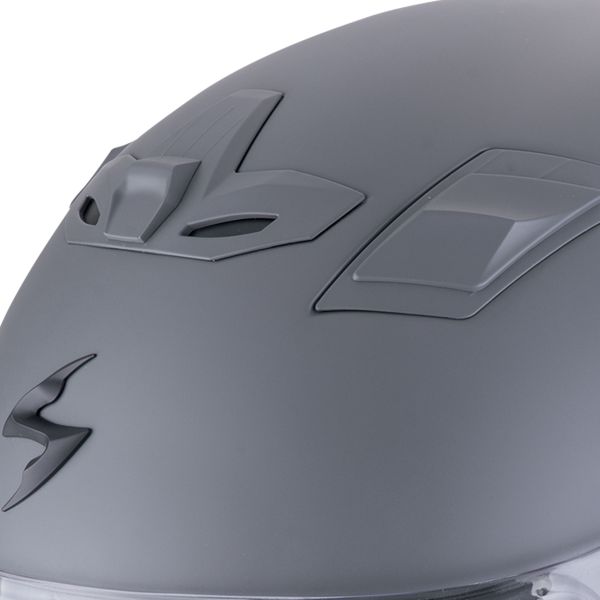 Scorpion Exo Z1 Gris Cemento Mate + Kit Bluetooth Exo-Com Link-1C