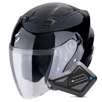 jet Scorpion Exo Z1 Metal Black + Kit Bluetooth BT Mini