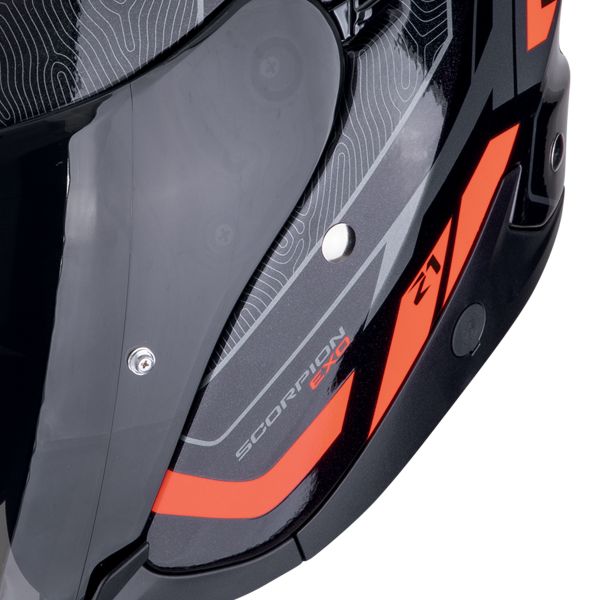 Scorpion Exo Z1 Vue Black Red + Kit bluetooth Exo-Com Link-1