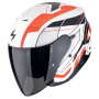 Casque jet Scorpion Exo Z1 Vue Mate Blanco Rojo Negro