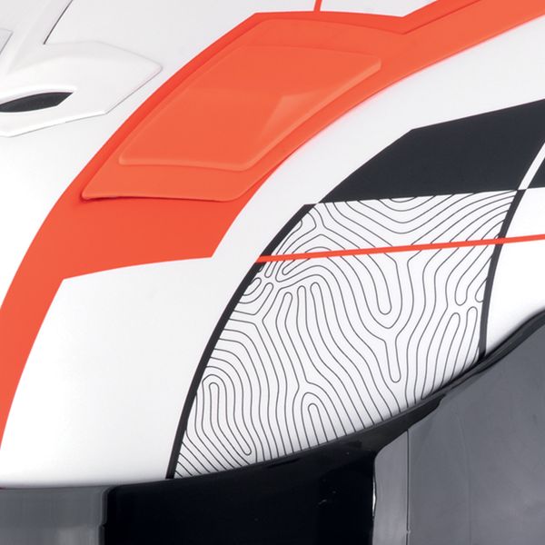 Scorpion Exo Z1 Vue Matt White Red Black + Kit bluetooth 5R Lite Solo