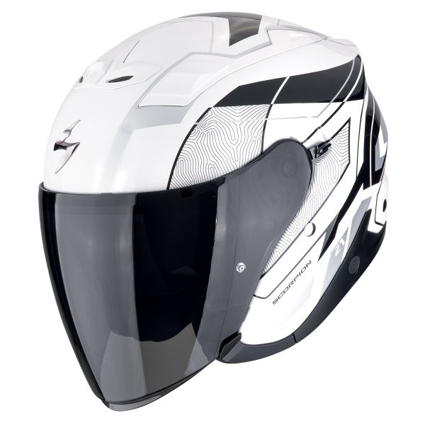 jet Scorpion Exo Z1 Vue Blanco Negro Plata jet Scorpion Exo Z1 Vue Blanco Negro Plata