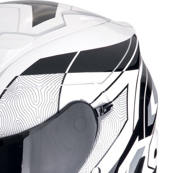 Scorpion Exo Z1 Vue Blanco Negro Plata