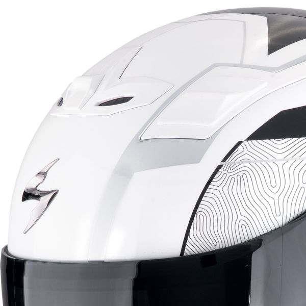 Scorpion Exo Z1 Vue Blanco Negro Plata