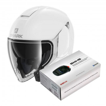 jet Shark Citycruiser Blank WHU + Kit Bluetooth Sena SMH5
