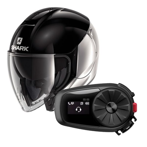 jet Shark Citycruiser Dual SKS + Kit Bluetooth Sena 5S Solo