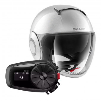 jet Shark Nano Swarovski Blank PRL + Kit Bluetooth Sena 5S Solo