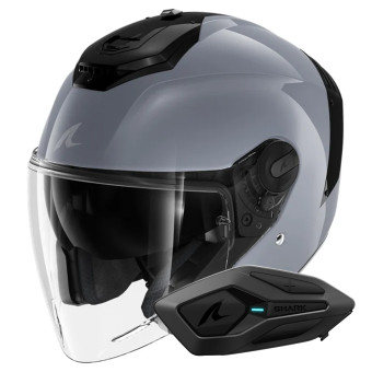 Casque jet Shark RS JET Blank S05 + Kit Bluetooth Sena for Shark Solo Casque jet Shark RS JET Blank S05 + Kit Bluetooth Sena for Shark Solo