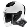 Casque jet Shark RS JET Blank WHU + Kit Bluetooth BT Mini