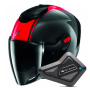Casque jet Shark RS JET Carbon Blank DRD + Kit Bluetooth BT Mini Single
