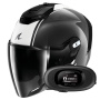 Casque jet Shark RS JET Carbon Blank DWK + Kit bluetooth 5R Lite Solo