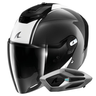 Casque jet Shark RS JET Carbon Blank DWK + Kit Bluetooth Sena for Shark Mesh Solo Casque jet Shark RS JET Carbon Blank DWK + Kit Bluetooth Sena for Shark Mesh Solo