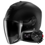 Casque jet Shark RS JET Carbon Dark Shadow DMA + Kit Bluetooth 5S Solo