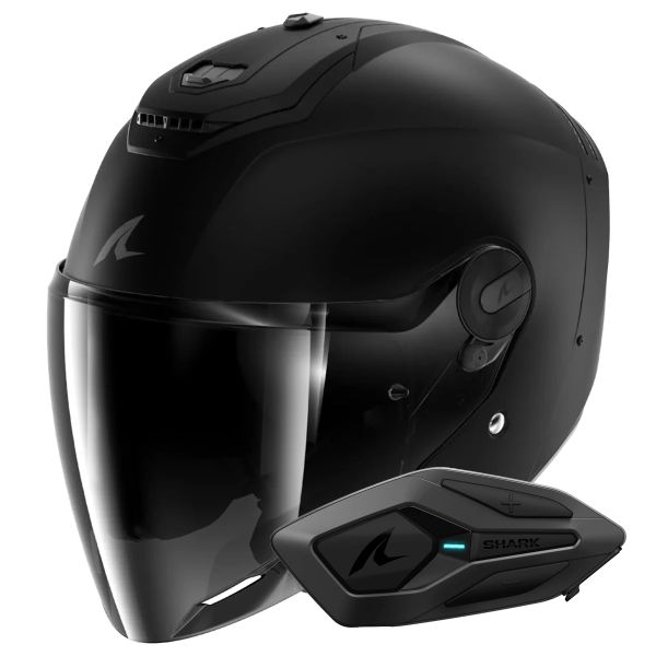jet Shark RS JET Carbon Dark Shadow DMA + Kit Bluetooth Sena for Shark Solo