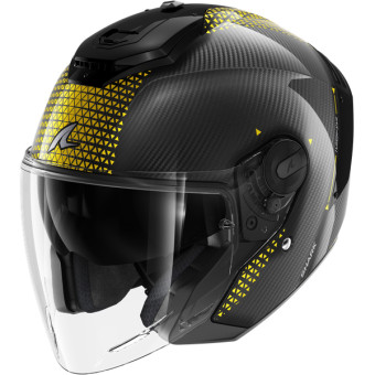 Casque jet Shark RS JET Carbon Ikonik DQU Casque jet Shark RS JET Carbon Ikonik DQU