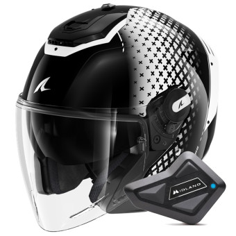 jet Shark RS JET Stride KWK + Kit Bluetooth BT Mini