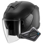 Casque jet Shark Skwal Jet Blank Mat KMA + Kit Bluetooth BT Mini