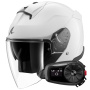 Casque jet Shark Skwal Jet Blank W05 + Kit Bluetooth 5S Solo