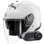 Casque jet Shark Skwal Jet Blank W05 + Kit Bluetooth Lokui K30