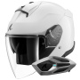 Casque jet Shark Skwal Jet Blank W05 + Kit Bluetooth Sena for Shark Mesh Solo
